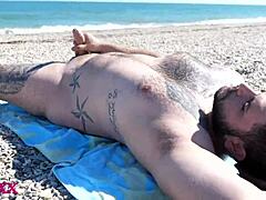 All sorts of beach fun for handsome gay lads